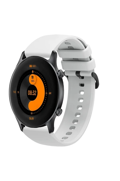 KRETON KRETON Haylou RS3 LS04 Uyumlu Kordon Yumuşak Dokulu Soft Renk Tokalı Silikon Kayış - Resim 5