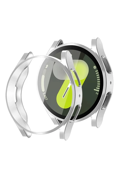 KRETON KRETON Samsung Galaxy Watch 7 40mm ile Uyumlu Kasa Ve Ekran Koruyucu 360 Tam Koruma Silikon Kılıf - Resim 7