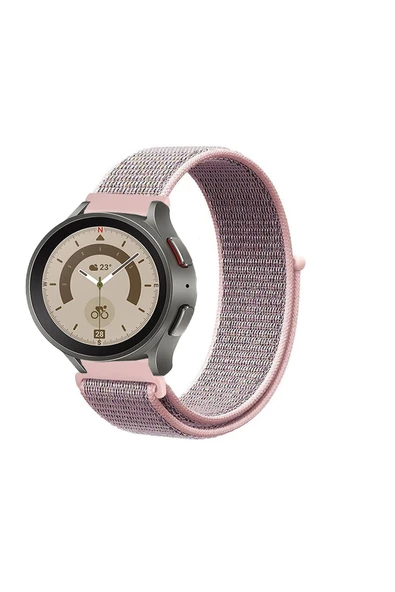 KRETON KRETON Samsung Galaxy Watch 5 Pro Uyumlu Spor Kumaş Desenli Cırt Cırtlı Kordon Kayış - Resim 10