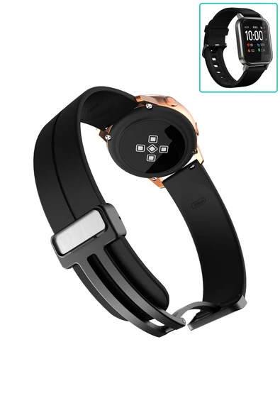 KRETON KRETON Haylou LS02 Uyumlu Kordon Magnetic Klipsli Premium Kayış - Resim 6