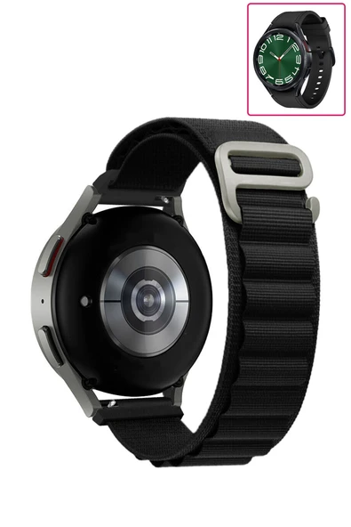 KRETON KRETON Samsung Galaxy Watch 6 Classic 43mm / 47mm Uyumlu Kordon Alpine Loop Döngü Spor Kayış - Resim 4