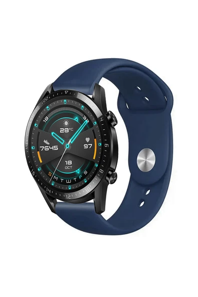 KRETON KRETON Huawei Watch Gt2 46mm Uyumlu AÇIK YEŞİL Kordon Yumuşak Dokulu Silikon Kayış - Resim 11