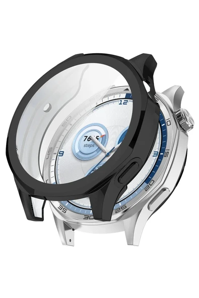 KRETON KRETON Huawei Watch Gt5 46mm ile Uyumlu Kasa Ve Ekran Koruyucu 360 Tam Koruma Silikon Kılıf - Resim 5