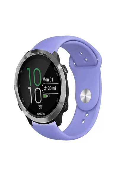 KRETON KRETON Garmin Forerunner 645 / 645 Music Ile Uyumlu Yumuşak Dokulu Silikon Kordon Kayış (20MM) - Resim 11