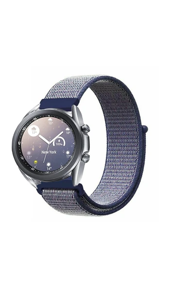 KRETON KRETON Samsung Galaxy Watch 3 41mm Uyumlu Spor Kumaş Desenli Cırt Cırtlı Kordon Kayış - Resim 8