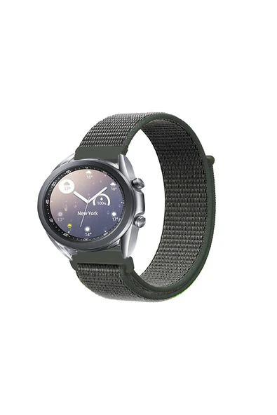 KRETON KRETON Samsung Galaxy Watch 3 41mm Uyumlu Spor Kumaş Desenli Cırt Cırtlı Kordon Kayış - Resim 4