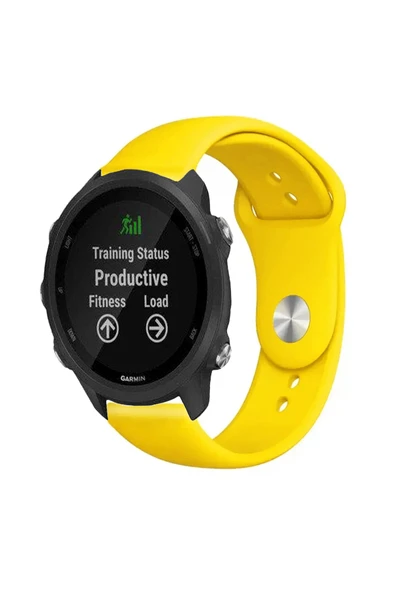 KRETON KRETON Garmin Forerunner 245 / 245 Music Ile Uyumlu Yumuşak Dokulu Silikon Kordon Kayış (20MM) - Resim 2
