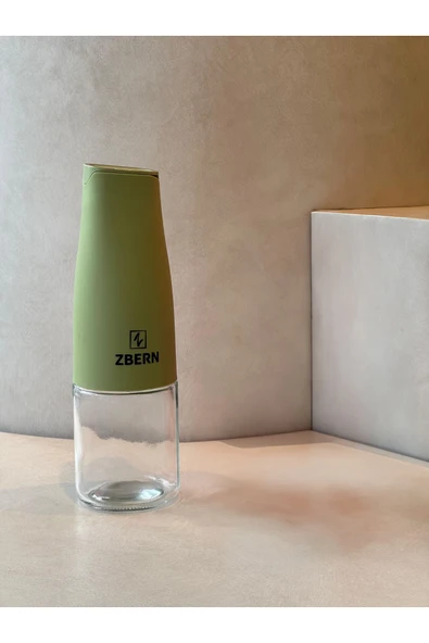 Royal Gross 500 ml Yeşil Cam Yağdanlık – Sızdırmaz Kapaklı Şık Yağ ve Sirke Şişesi - Resim 5