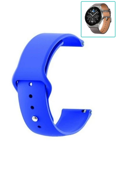 KRETON KRETON Huawei Watch Gt3  Pro 46mm Uyumlu KOYU YEŞİL Kordon Yumuşak Dokulu Silikon Kayış - Resim 8