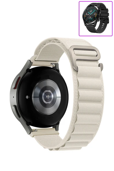 KRETON KRETON Huawei Watch Gt2 46mm Uyumlu Kordon Alpine Loop Döngü Spor Kayış - Resim 6