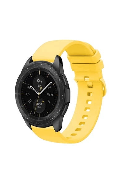 KRETON KRETON Samsung Galaxy Watch 42mm ile  Uyumlu Kordon Yumuşak Dokulu Soft Renk Tokalı Silikon Kayış - Resim 10