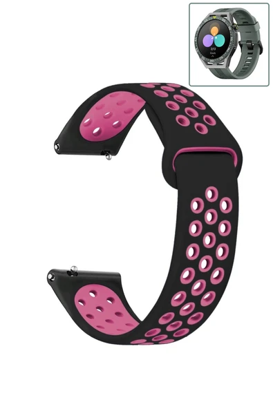 KRETON KRETON Huawei Watch Gt3 SE Uyumlu Kordon Yumuşak Dokulu Delikli Desenli Silikon Kayış ürün görseli
