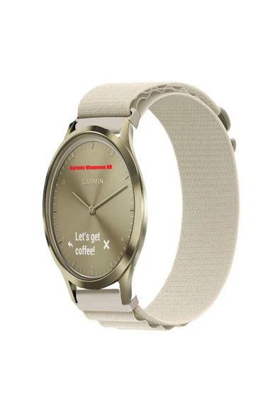 KRETON KRETON Garmin VivoMove Luxe , Style , HR Uyumlu Kordon Alpine Loop Döngü Spor Kayış - Resim 6