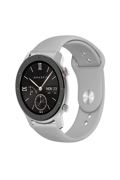 KRETON KRETON Amazfit GTR 42mm Uyumlu KOYU YEŞİL Kordon Yumuşak Dokulu Silikon Kayış - Resim 10