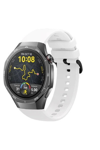 KRETON KRETON Huawei Watch GT5 PRO (46mm) Uyumlu Kordon Yumuşak Dokulu Soft Renk Tokalı Silikon Kayış ürün görseli