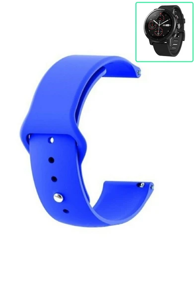 KRETON KRETON Amazfit Pace 2 Stratos Uyumlu BORDO Kordon Yumuşak Dokulu Silikon Kayış - Resim 6