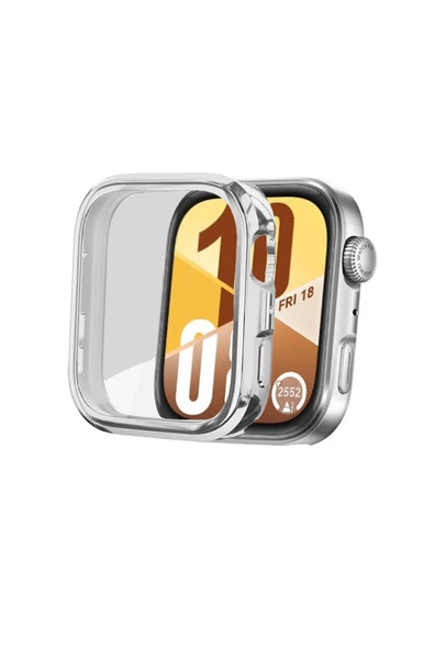 KRETON KRETON Huawei Watch Fit 4 ile Uyumlu Kasa Ve Ekran Koruyucu 360 Tam Koruma Silikon Kılıf - Resim 5