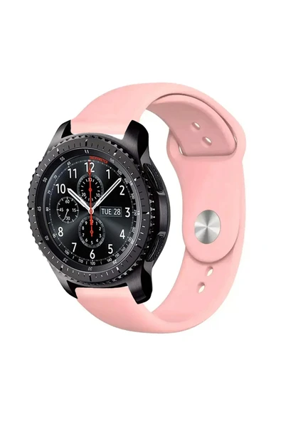 KRETON KRETON Samsung Gear S3 Frontier Uyumlu Koyu Yeşil Kordon Yumuşak Dokulu Silikon Kayış - Resim 4