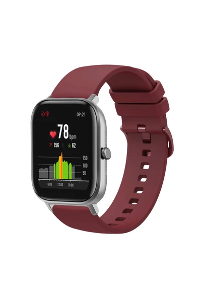 KRETON KRETON Amazfit GTS-GTS2-GTS2E-GTS3-GTS4-GTS4 Mini ile Uyumlu Kordon Yumuşak Dokulu Tokalı Silikon Kayış ürün görseli