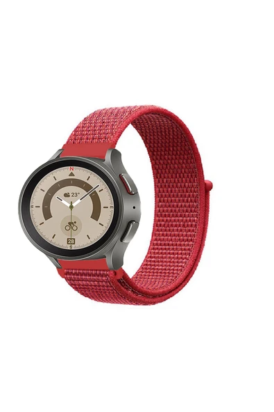 KRETON KRETON Samsung Galaxy Watch 4 40mm/44mm Uyumlu Spor Kumaş Desenli Cırt Cırtlı Kordon Kayış - Resim 7