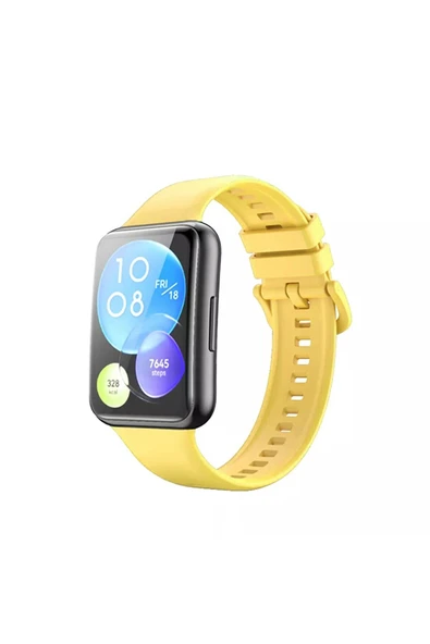 KRETON KRETON Huawei Watch Fit 2 Akıllı Saat Uyumlu Spor Jel Silikon Kordon Kayış - Resim 6