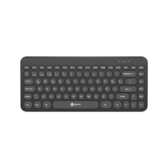 Dexim KBW002 Retro Daktilo Görünümlü Şık ve Kullanışlı Pilli Türkçe Bluetooth Q Klavye ürün görseli