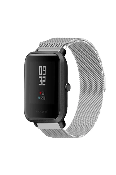 KRETON KRETON Amazfit BİP-BİPU-BİPS-BİP LİTE-BİPUPRO-BİP3 Uyumlu Kordon Hasır Metal Örgü Mıknatıslı Milano Kayış ürün görseli