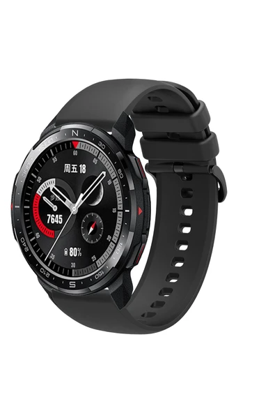 KRETON KRETON Honor Watch GS Pro Uyumlu Kordon Yumuşak Dokulu Soft Renk Tokalı Silikon Kayış - Resim 8