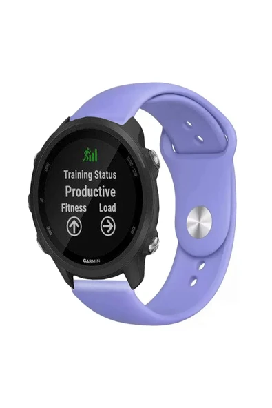 KRETON KRETON Garmin Forerunner 245 / 245 Music Ile Uyumlu Yumuşak Dokulu Silikon Kordon Kayış (20MM) - Resim 10