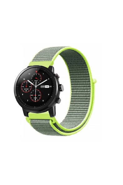 KRETON KRETON Amazfit Pace 2 Stratos Uyumlu Spor Kumaş Desenli Cırt Cırtlı Kordon Kayış ürün görseli