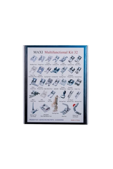 SAKASHİ 32 Parça Ev Tipi Dikiş Makinesi Ayak Seti - Resim 2