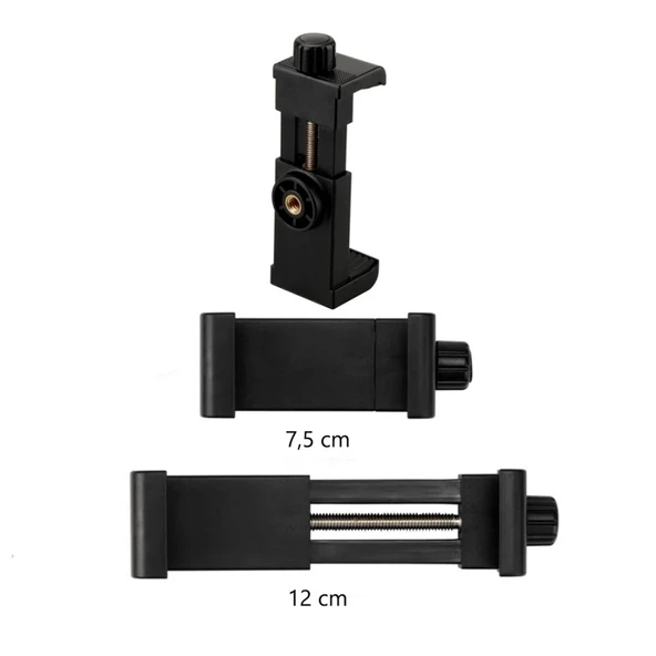 KNMASTER HC-20 | Motosiklet Kask Çene Telefon ve Aksiyon Kamera Tutucu (Full Set) - 5