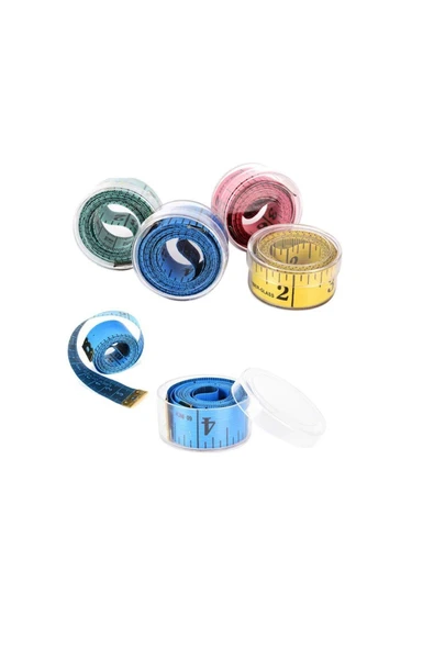 İşkur Makina Renkli Standart 1.5 Metre Mezura Klasik Mezro Şeffaf Kutulu 12 Adet ürün görseli