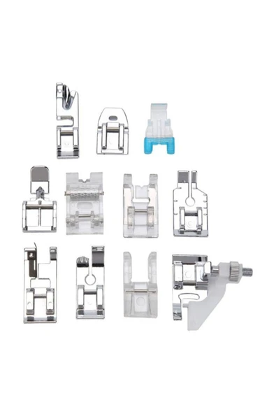 İşkur Makina 11 Parça Ev Tipi Aile Dikiş Makinesi Ayak Seti Singer Pfaff - Resim 2