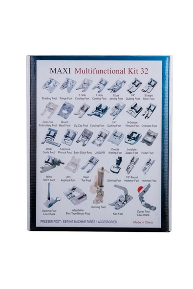 BDR Ev Tipi Aile Dikiş Makinesi Ayak Seti / GT-32 - Resim 2