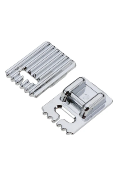 Janome Singer Zetina Bernina Uyumlu Çift İğne ve Nervür Ayak Set (iğne Paket Içinde 2mm,3mm ve 4 Mm'dir.) - Resim 4