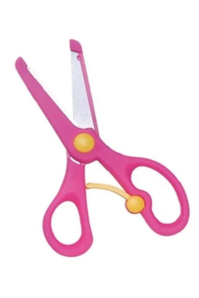 Little Fish Çocuk Makası Küt Uçlu Yaylı Plastik Korumalı Okul Öğrenci Makası ürün görseli