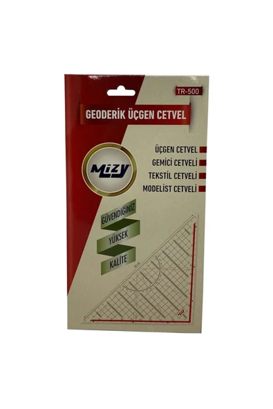 Artus Tedarik Geoderik Üçgen Cetvel Gemici Cetveli Tekstil Cetveli Modelist Cetveli 32 cm - Resim 5