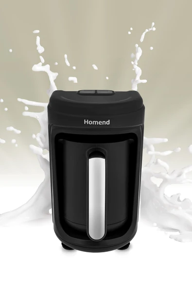 HOMEND Pottoman Milk In 1873h Sütlü Türk Kahve Makinesi Siyah Metal ürün görseli