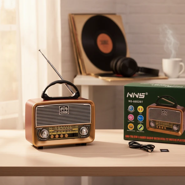 Concord NS-6652BT BT/FM/USB Nostalji Hoparlör