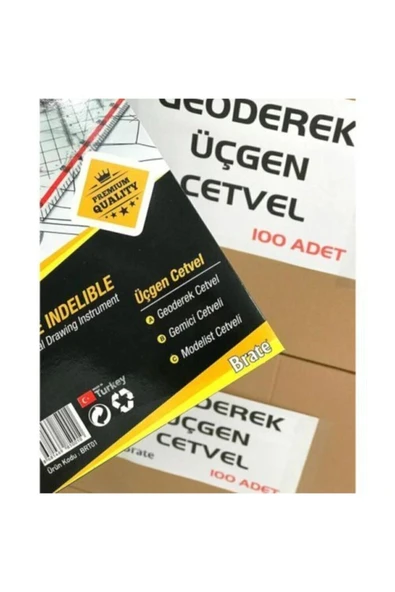 Brate Geoderek Üçgen Cetvel (Modelist Cetveli) - Resim 2