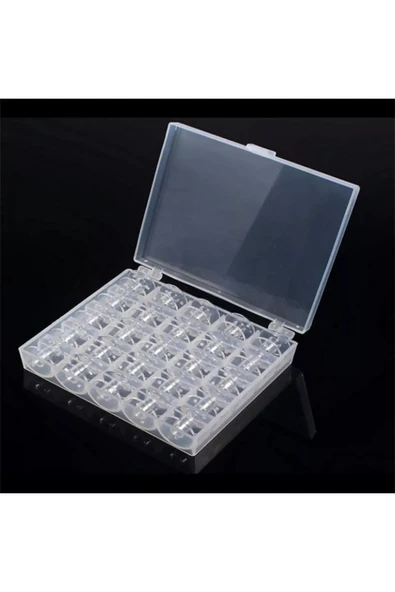 Singer Lüx Zetina Janome Brother Beko Bindallı Dikiş Makinesi 25adet Bir Kutu Plastik Masura - Resim 3