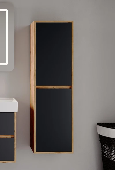 Denko Forever 45 cm (Antrasit) Banyo Çamaşır Boy Dolabı ürün görseli