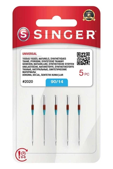 SİNGER Singer Ev Tipi Dikiş Makinesi Iğnesi 14 Numara 2045-90/14 - Resim 2