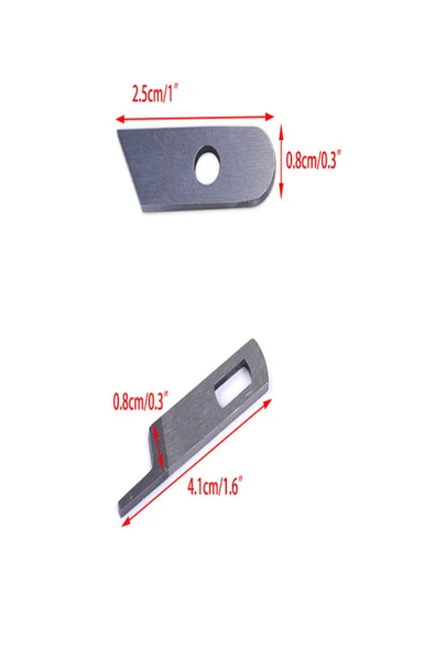 singer pfaff Singer Overlok Makinesi Bıçağı (üst Hareketli Bıçak Ve Alt Sabit Bıçak) Takım Gönderilecektir. - Resim 4