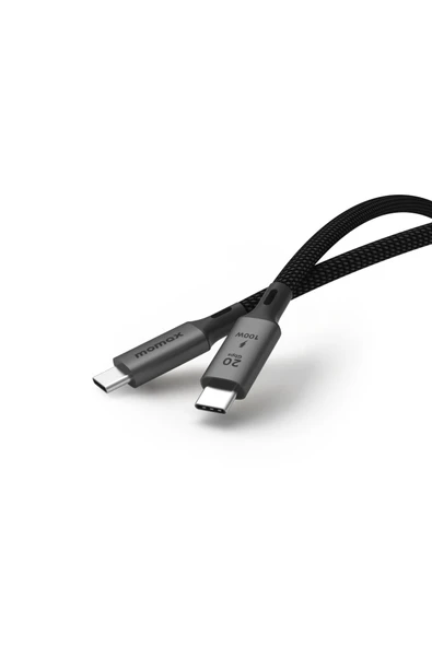MOMAX DC32D Elite 100W 2 M USB-C USB3.2 Gen 2X2
 20Gbps kablo BLACK