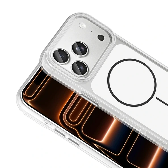 Apple iPhone 17 Pro Max Kılıf Metal Buton Tasarımlı Zore İkonik Sert Silikon Kapak - 9