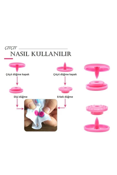 PLATINSEW PLASTİK ÇITÇIT EL PENSE SETİ 160 ADET - Resim 5