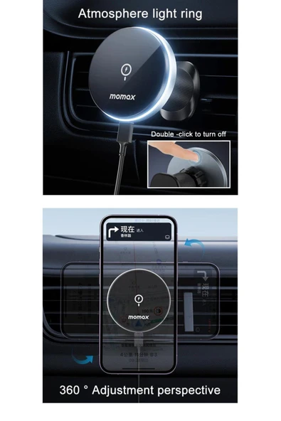 MOMAX CM25AEQ MAG MOUNT 5 WİRELESS CHARGİNG CAR MOUNT - 5
