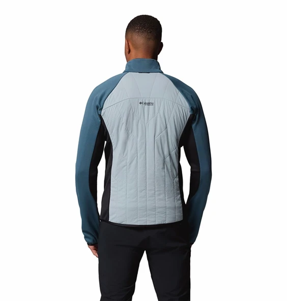 Columbia Arctic Crest™ Hybrid Full Zip Mavi Erkek Uzun Kollu T-Shirt AE3907-461 - Resim 2